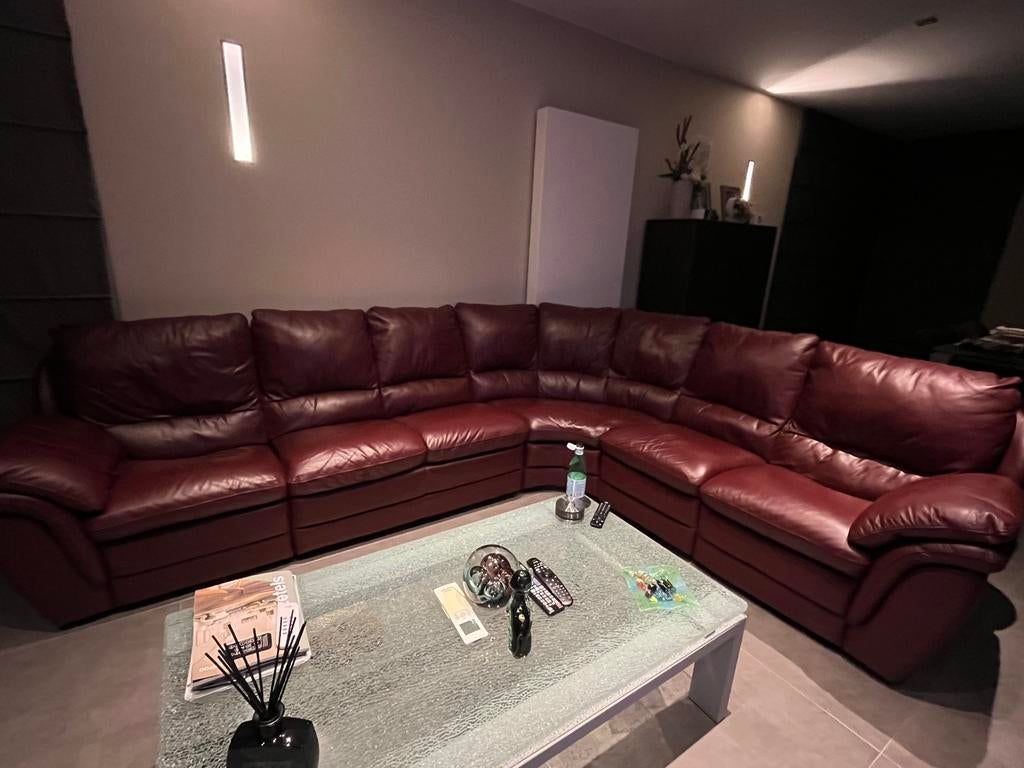 Lederen Hoeksalon in Topstaat – Superdeal!, Ophalen, Zo goed als nieuw