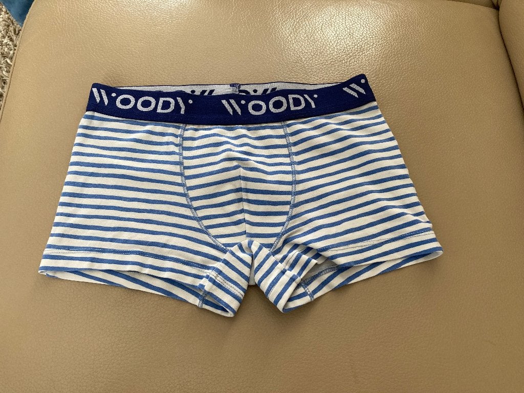 Blauw-wit gestreept onderbroekje, Woody, 140, 10 jaar, Kinderen en Baby's, Nacht- of Onderkleding, Ophalen of Verzenden, Zo goed als nieuw