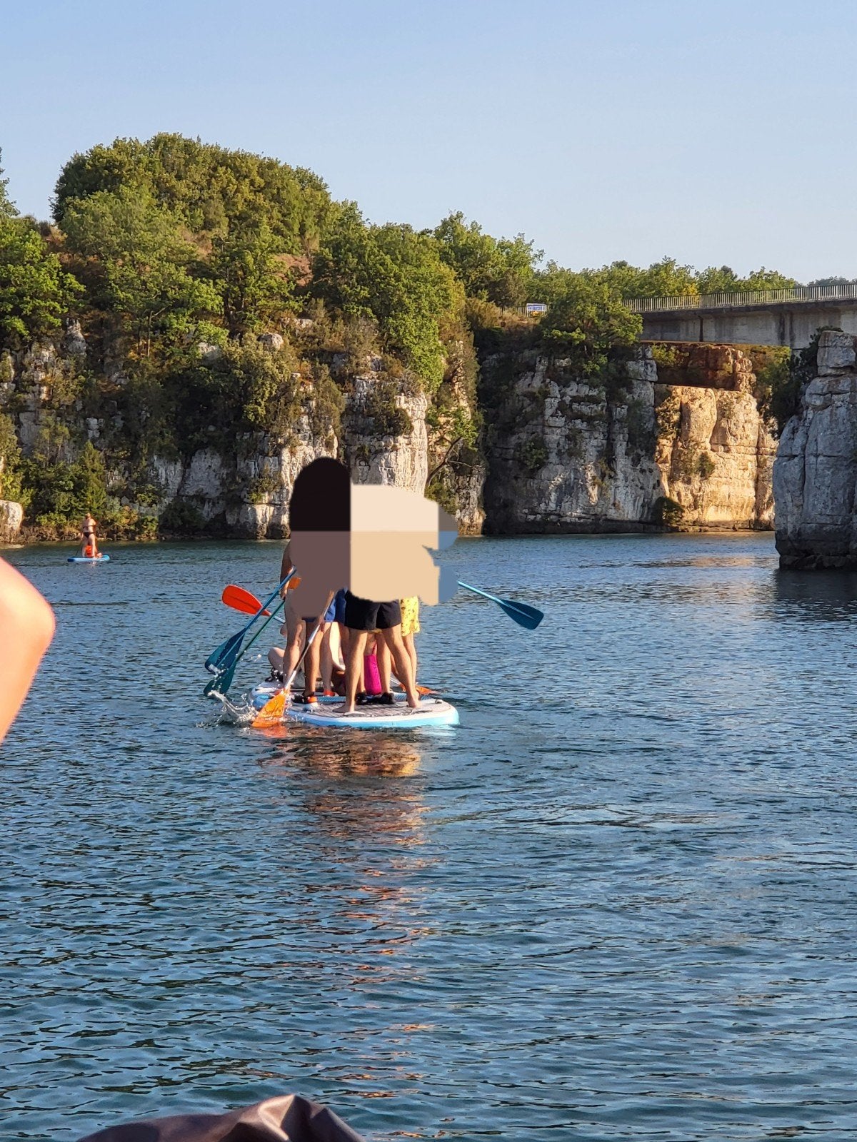 lange grote peddelaar in goede staat voor 10 personen, Watersport en Boten, Ophalen, Opblaasbaar, Zo goed als nieuw