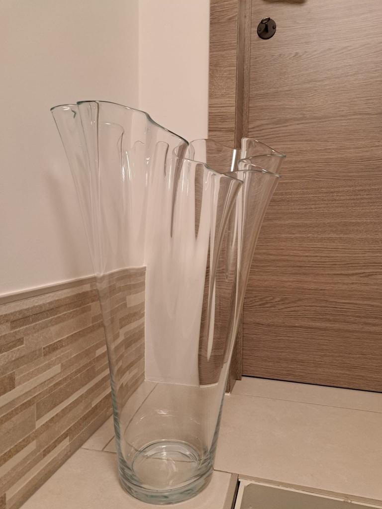 Grote vloervaas, Ophalen, Overige kleuren, 50 tot 75 cm, Glas