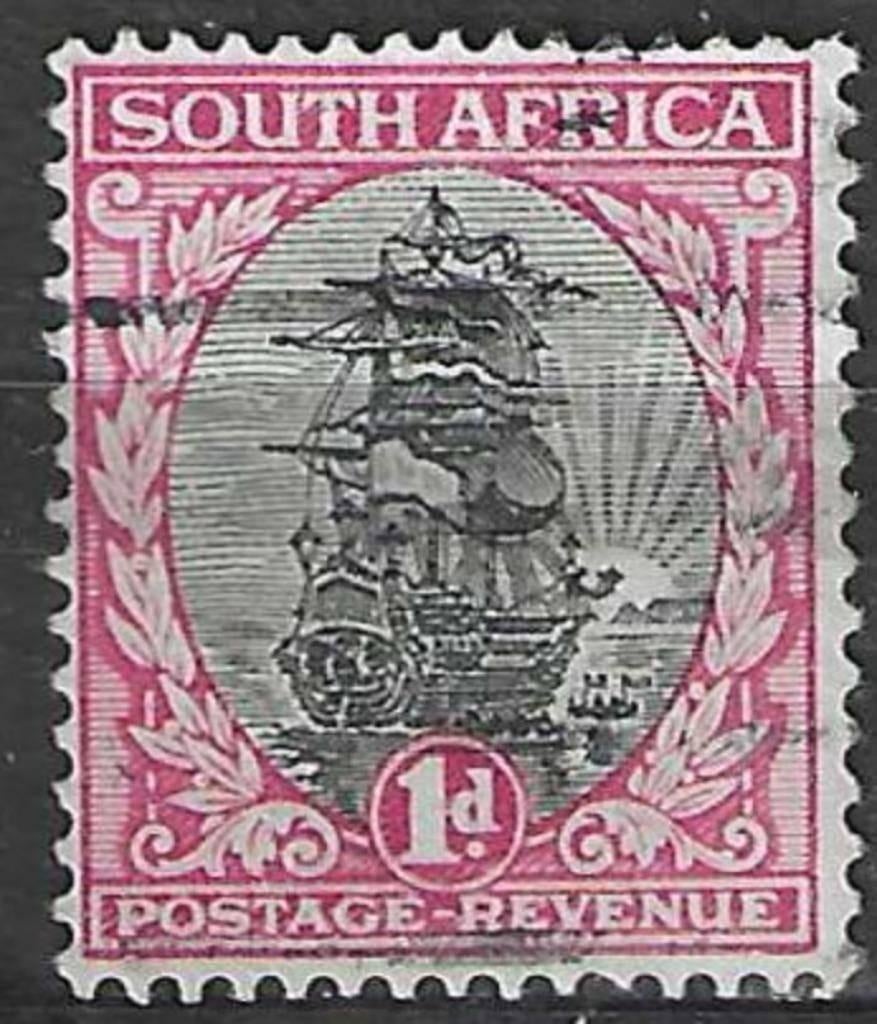 Zuid-Afrika 1930/1936 - Yvert 39 - Schip Drommedaris (ST), Verzenden, Zuid-Afrika, Gestempeld