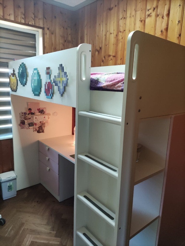Lit mezzanine IKEA avec bureau et rangements, Enlèvement, Utilisé, Lit mezzanine