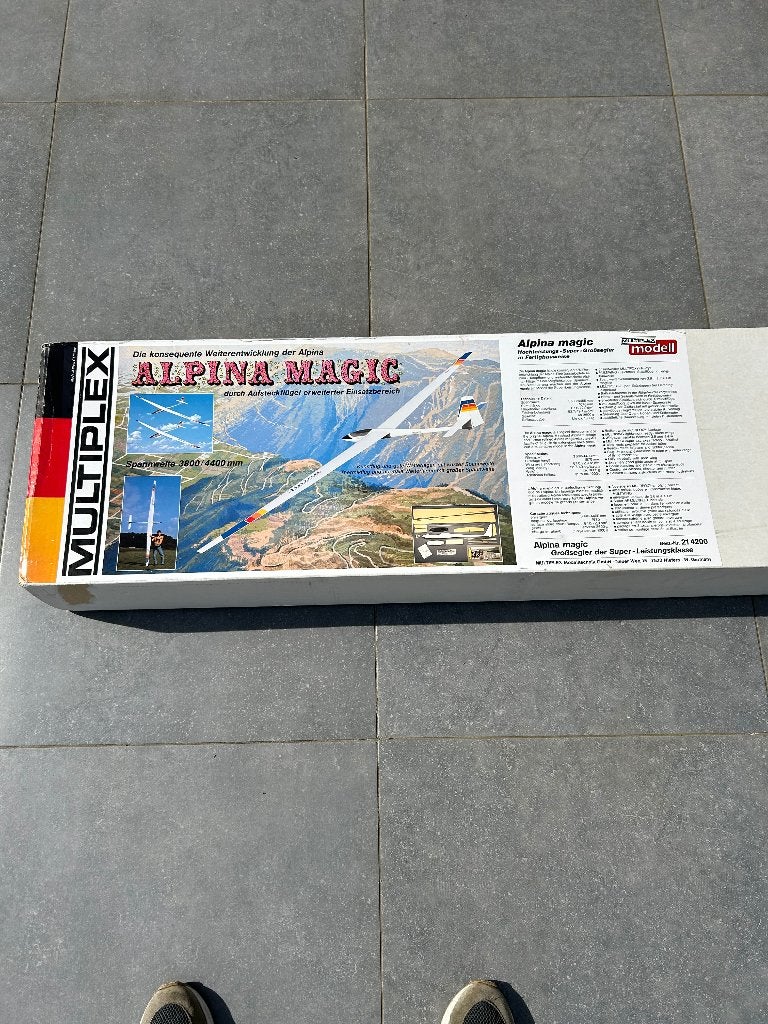 Multiplex Alpina Magic zwever bouwdoos 3800/4400mm 1987, Hobby en Vrije tijd, Modelbouw | Radiografisch | Vliegtuigen, Nieuw, Ophalen
