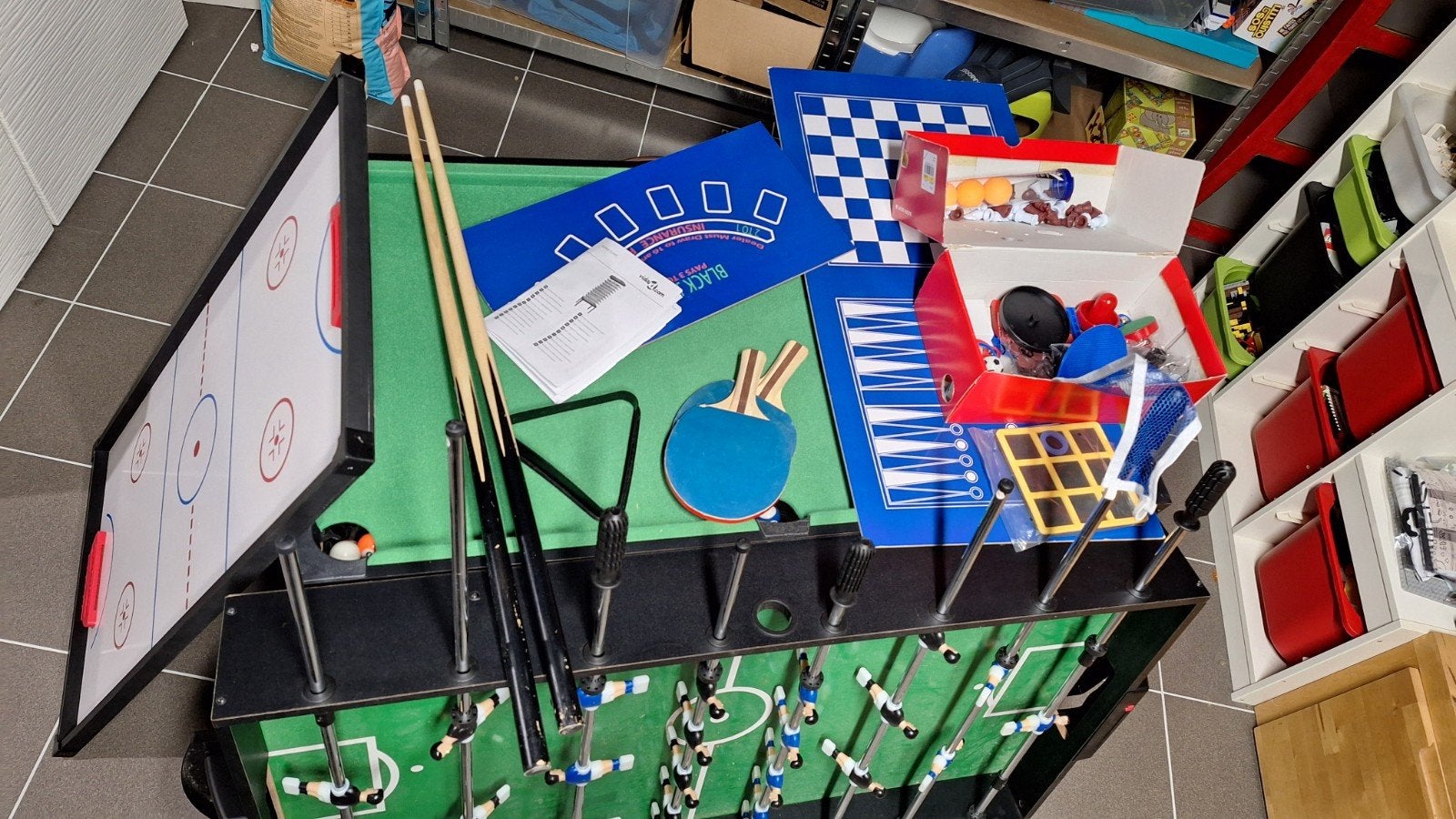 Tafelvoetbal, biljart, tafeltennis en multigames, Ophalen, Gebruikt