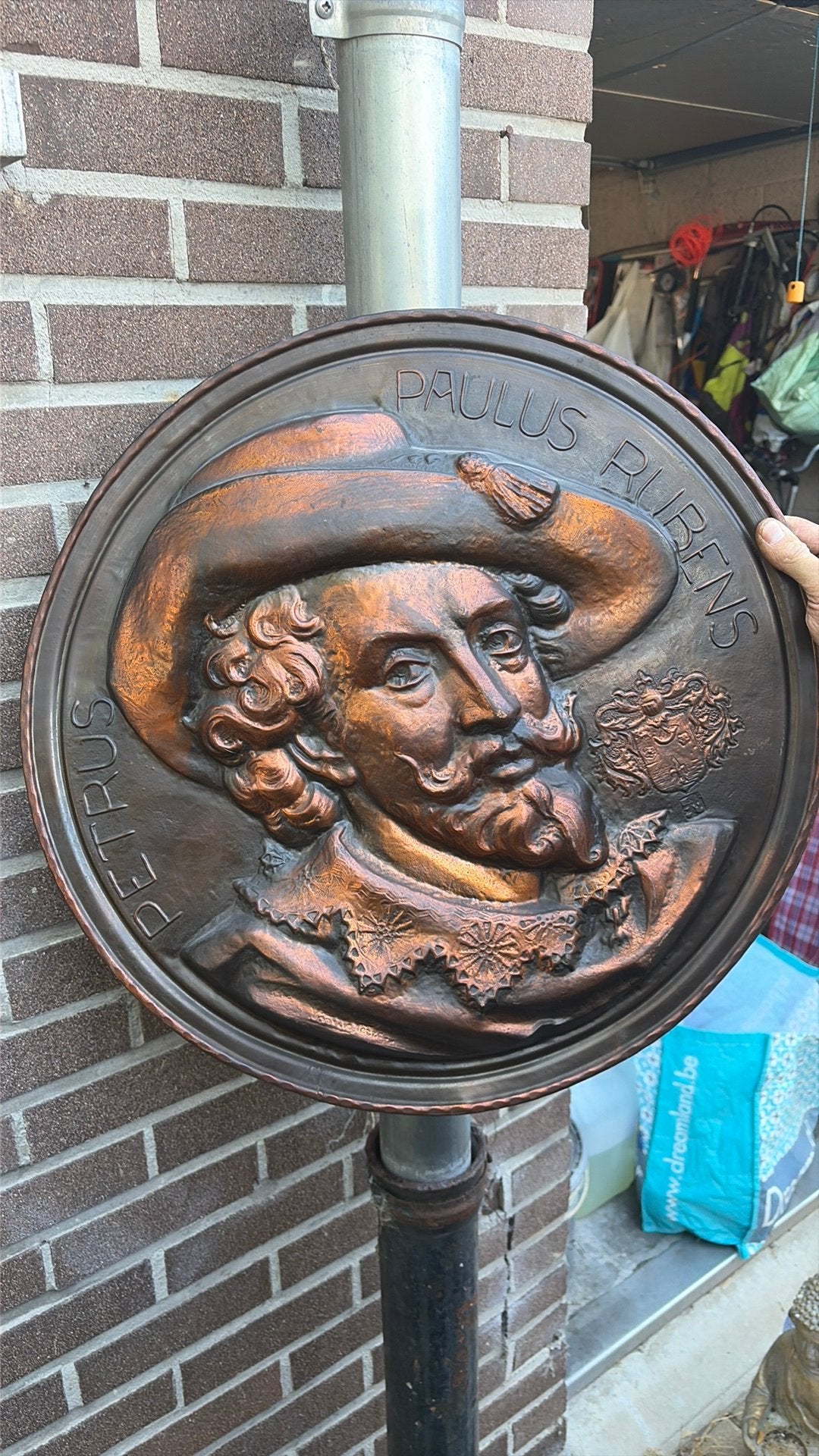 Grote bronzen plaquette – Petrus Paulus Rubens, Antiek en Kunst, Antiek | Brons en Koper, Ophalen