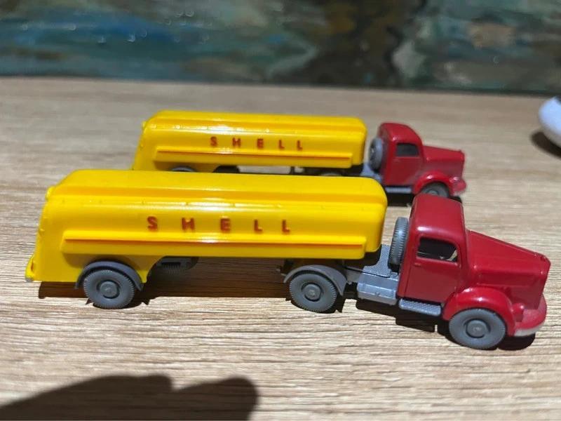 Wiking 1962 Mercedes L 3500 Shell tankoplegger, Ophalen of Verzenden, Zo goed als nieuw, Bus of Vrachtwagen, Wiking