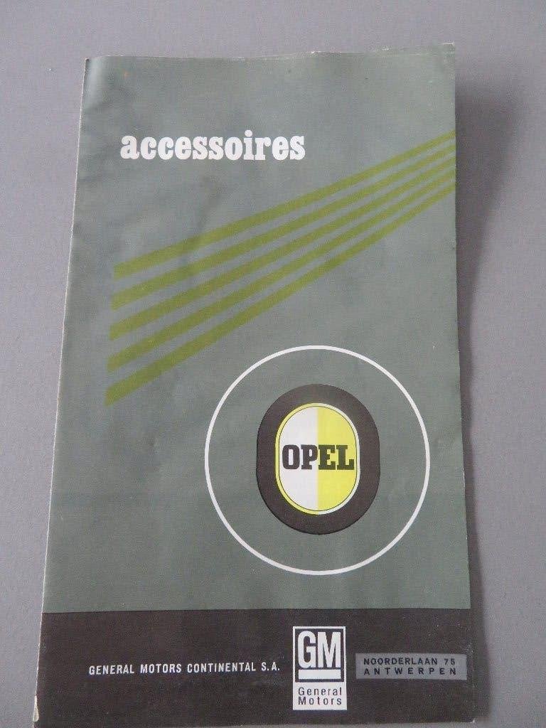 accessoires brochure 1960,s OPEL GM Antwerpen, Collections, Enlèvement ou Envoi, Comme neuf, Voitures