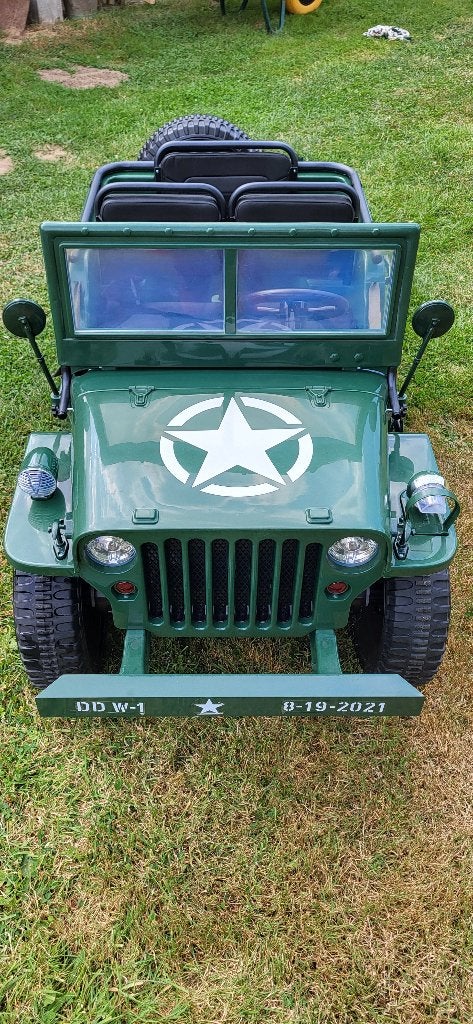 Willy's Jeep 4x4 24Volt GEMONTEERD EN RIJKLAAR, Kinderen en Baby's, Speelgoed | Buiten | Accuvoertuigen, Ophalen, Zo goed als nieuw
