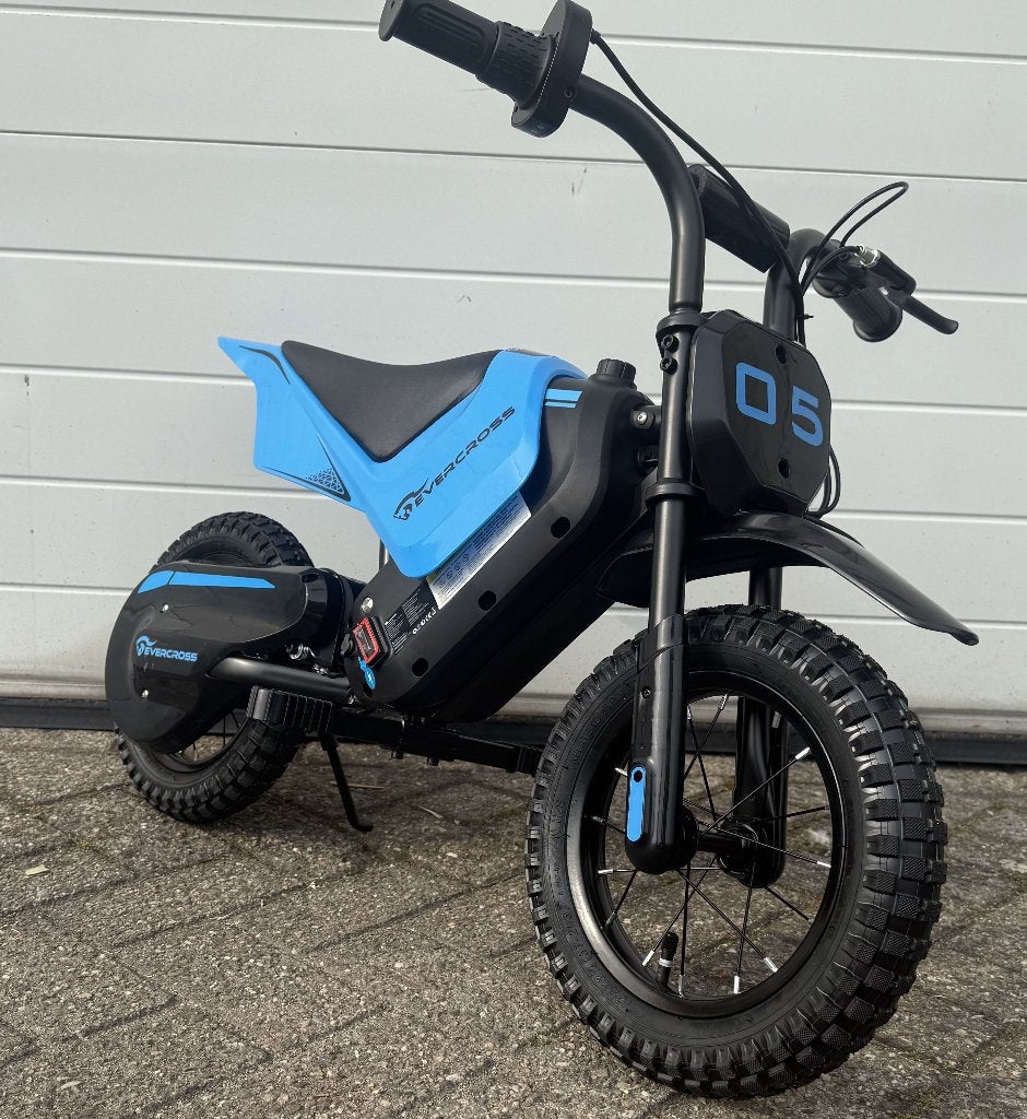 TRAIL KING crossfiets aangedreven door HP114E blauwe batteri, Kinderen en Baby's, Speelgoed | Buiten | Accuvoertuigen, Nieuw, Ophalen of Verzenden