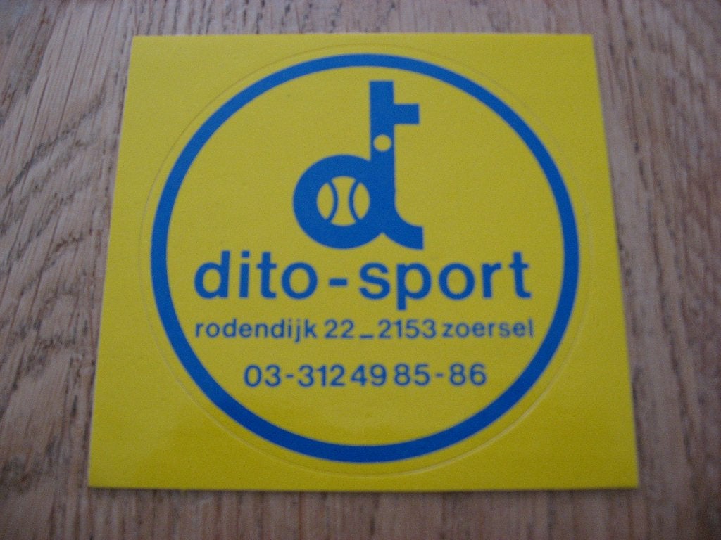 Dito-Sport Zoersel Vintage Sticker, Enlèvement ou Envoi, Neuf, Magasin ou Supermarché