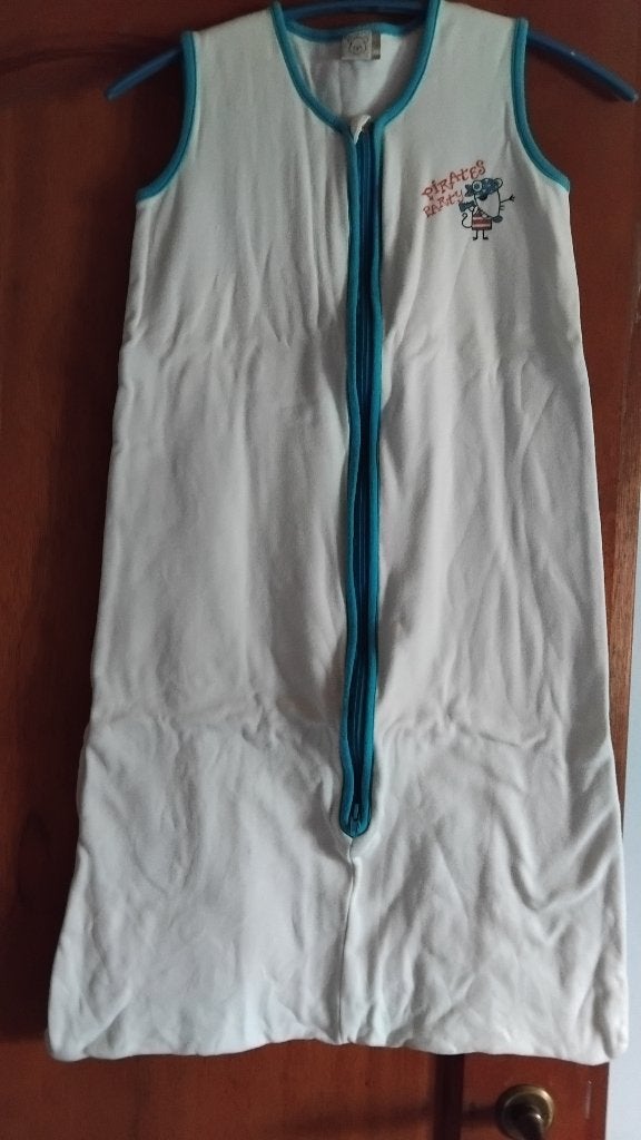 Sac de couchage blanc en coton sans manche (90 cm), Blanc, Enlèvement ou Envoi, Lavable, Autres marques
