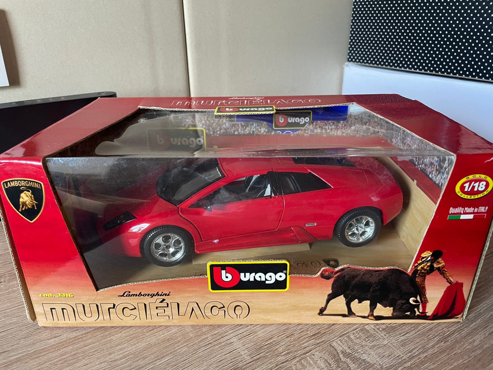 Burago Lamborghini Murcielago 1/18, Hobby en Vrije tijd, Ophalen of Verzenden, Zo goed als nieuw, Burago