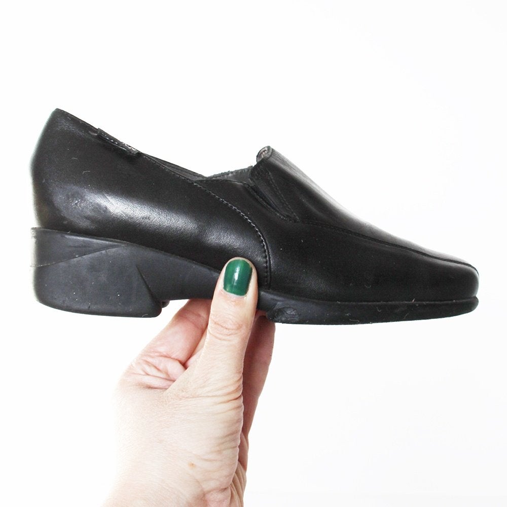 Belles chaussures en cuir Mephisto s16 (taille 4½/37½) €70,-, Mephisto, Comme neuf, Sabots, Noir