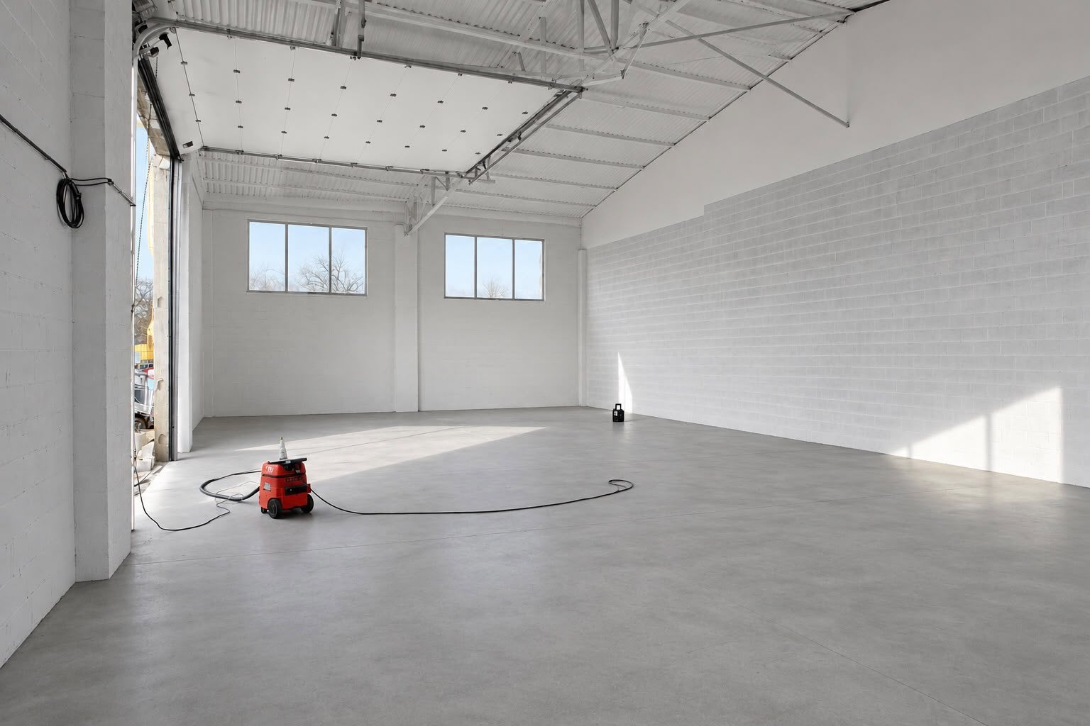 Entrepôt 200 m² avec porte sectionnelle et triphasé, Province de Liège