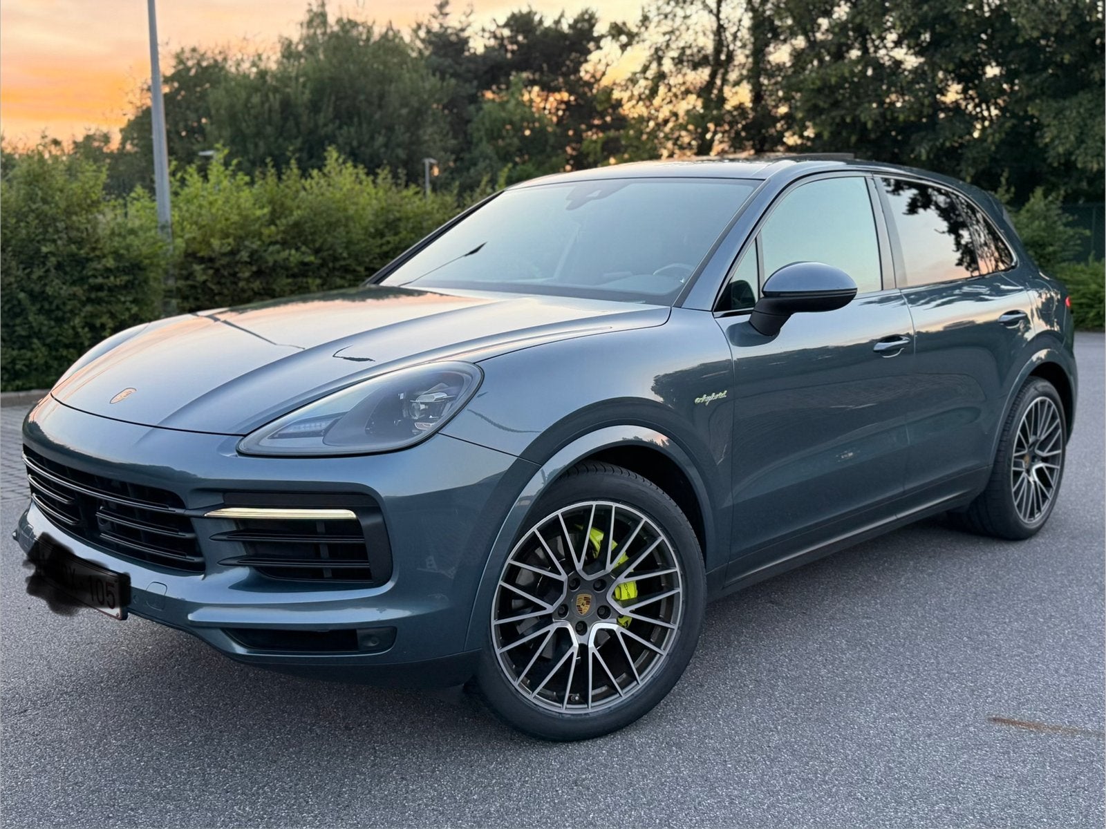 Porsche Cayenne E Hybrid, Chrono, Pano, Leder, 1steEigenaar, Auto's, Cayenne, Blauw, Leder, 5 zetels