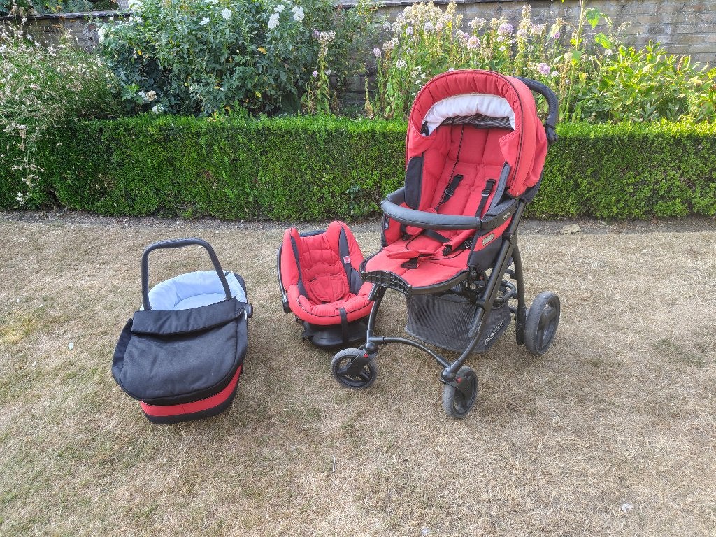 Kinderwagen + mand +.autostoel BEBECAR, Kinderen en Baby's, Ophalen, Gebruikt, Kinderwagen, Overige merken