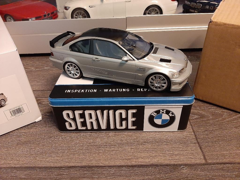 Voiture à essence BMW E46 M3 GTR Street 2001 argent 1/18, Enlèvement ou Envoi, Neuf, Voiture, OttOMobile