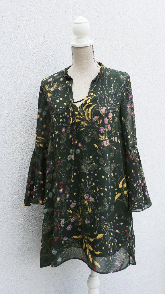 Longue tunique/robe Zara neuve S, Neuf, Enlèvement ou Envoi, Vert, Zara