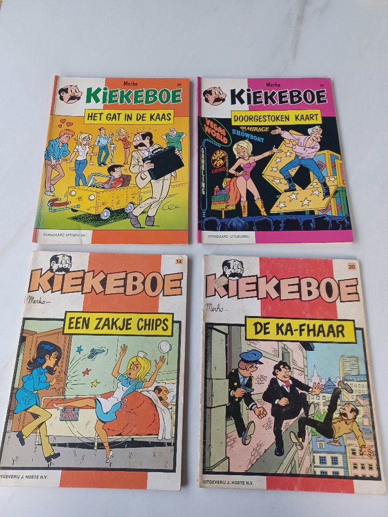 KIEKEBOE 25 stuks 11 eerste druk +... +  4 familiestripboek, Plusieurs BD, Enlèvement ou Envoi, Utilisé