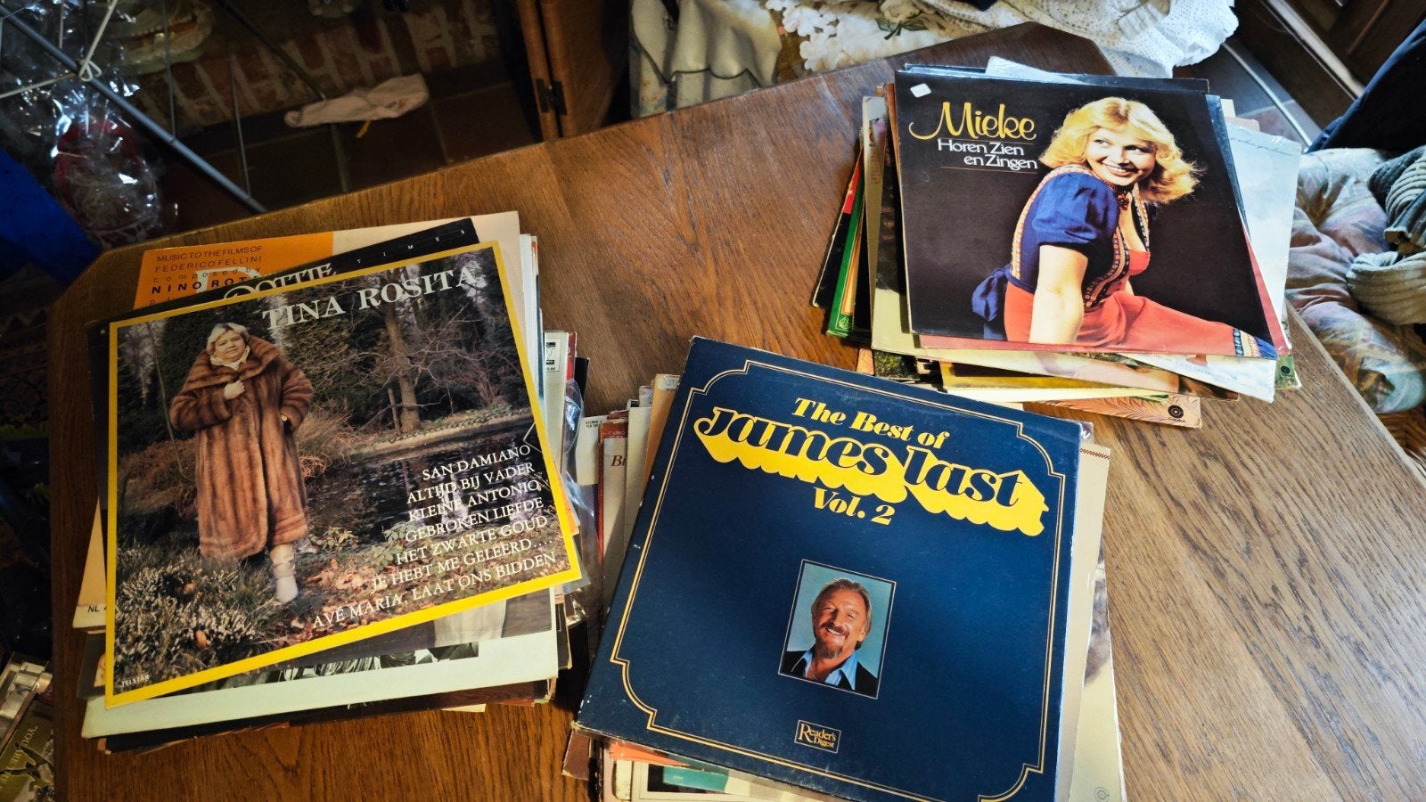 100 vinyl LP's, Cd's en Dvd's, Vinyl | Nederlandstalig, Ophalen, Gebruikt, Overige genres, LP