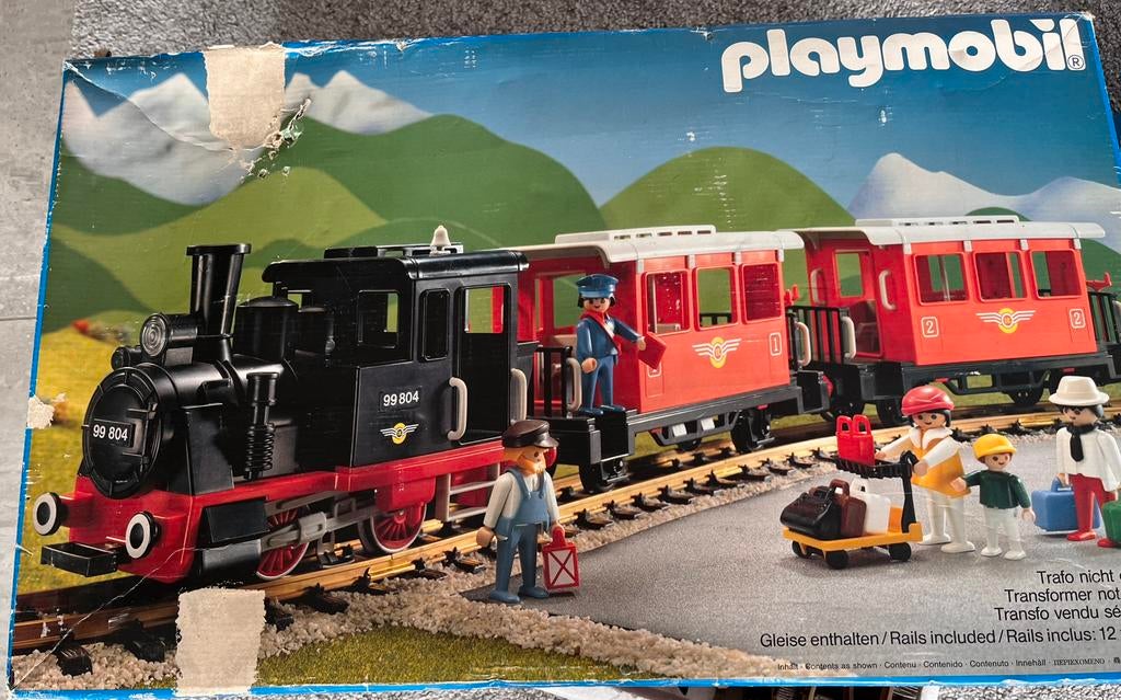 Playmobil trein 4001, Ophalen, Gebruikt, Complete set