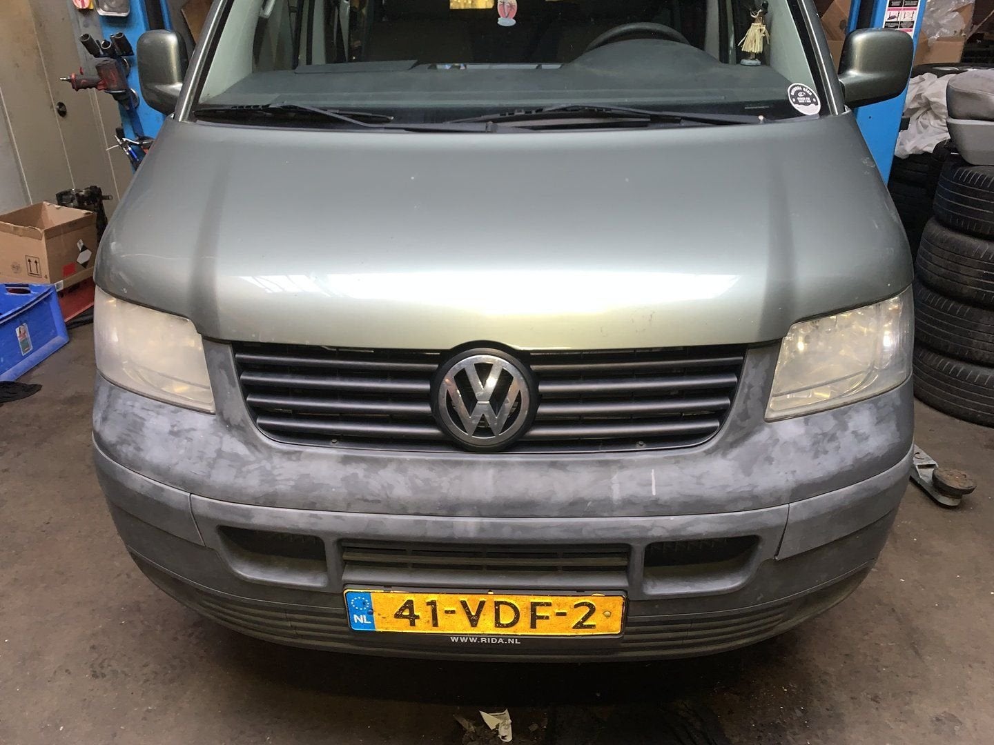 Volkswagen T5 voorkop frescogreen LA6W, Volkswagen, -, Utilisé, -