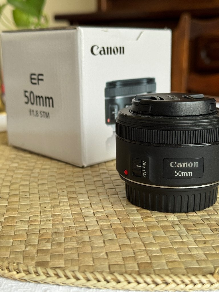 canon ef 50mm f/1.8 stm bijna NIEUWSTAAT, Ophalen, Zo goed als nieuw, Canon, Canon EF