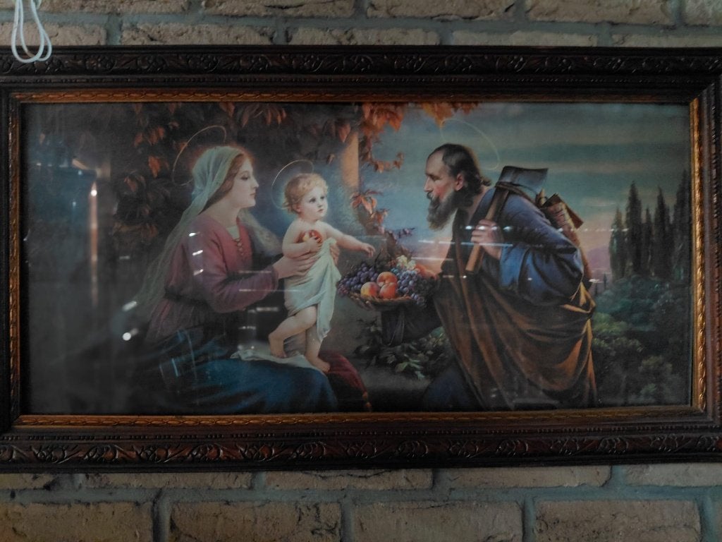 Christelijk muurtafereel (schilderij), Verzamelen, Ophalen of Verzenden
