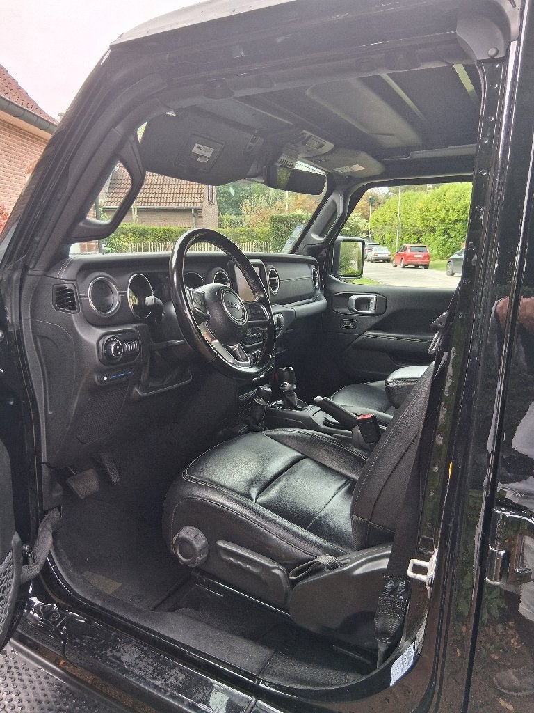 Jeep wrangler Sahara lichte vracht, Auto's, Automaat, Zwart, Leder, Wrangler