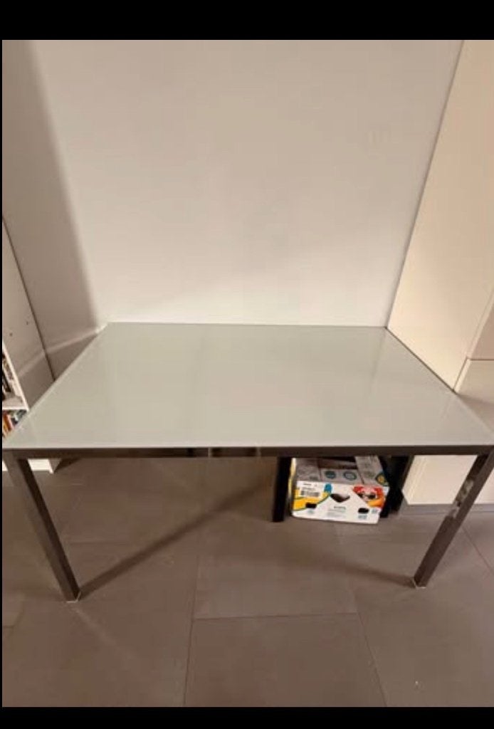 Table à manger, Maison & Meubles, Enlèvement, Comme neuf, Verre