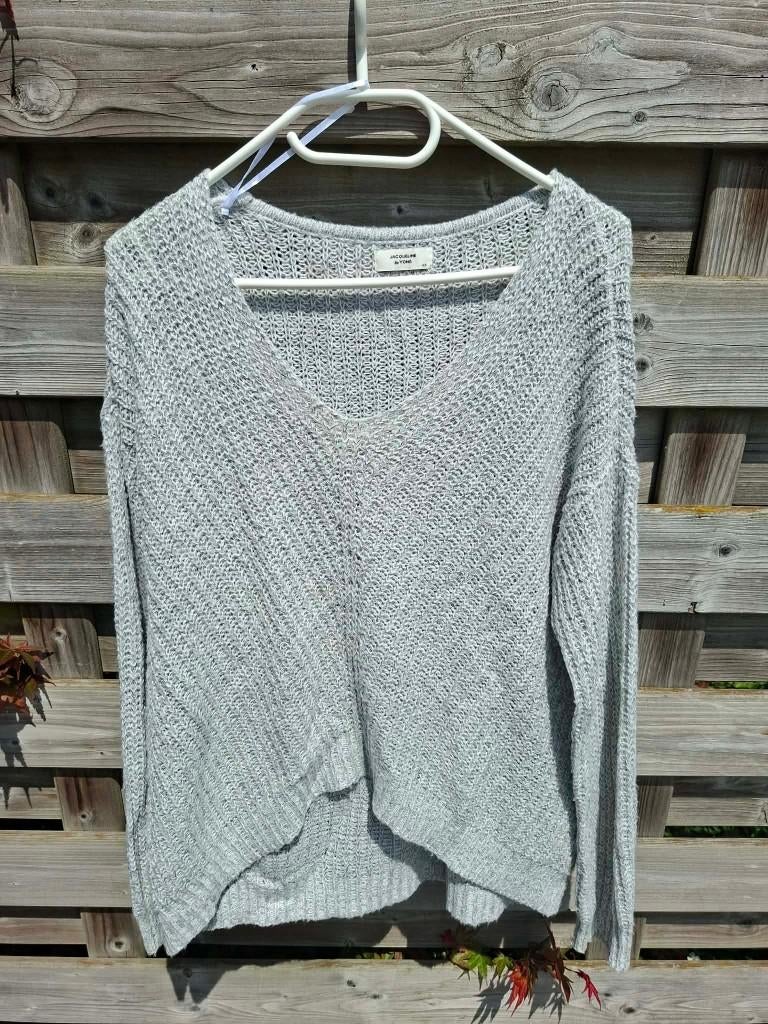 Pull en maille gris pour femme (taille XS), Gris, Enlèvement ou Envoi, Taille 34 (XS) ou plus petite, Porté