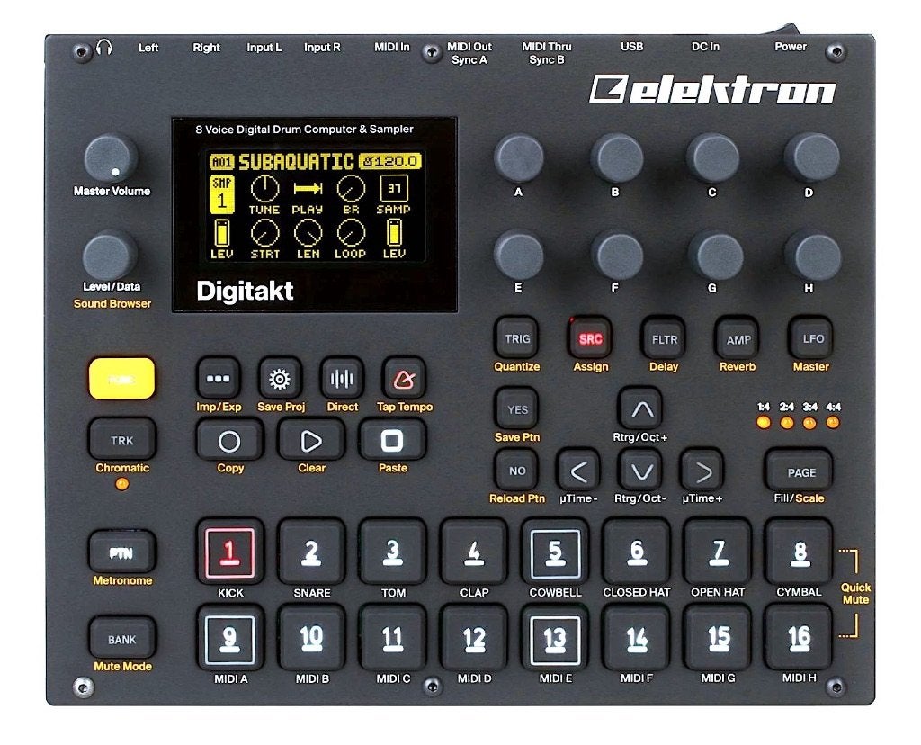 Elektron Digitakt – parfait état de fonctionnement – 350 €, Enlèvement ou Envoi, Utilisé