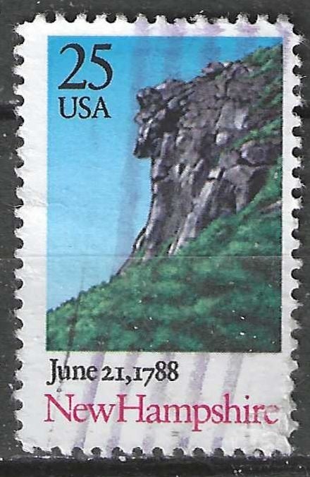 USA 1988 - Yvert 1816 - New Hampshire (ST), Verzenden, Gestempeld