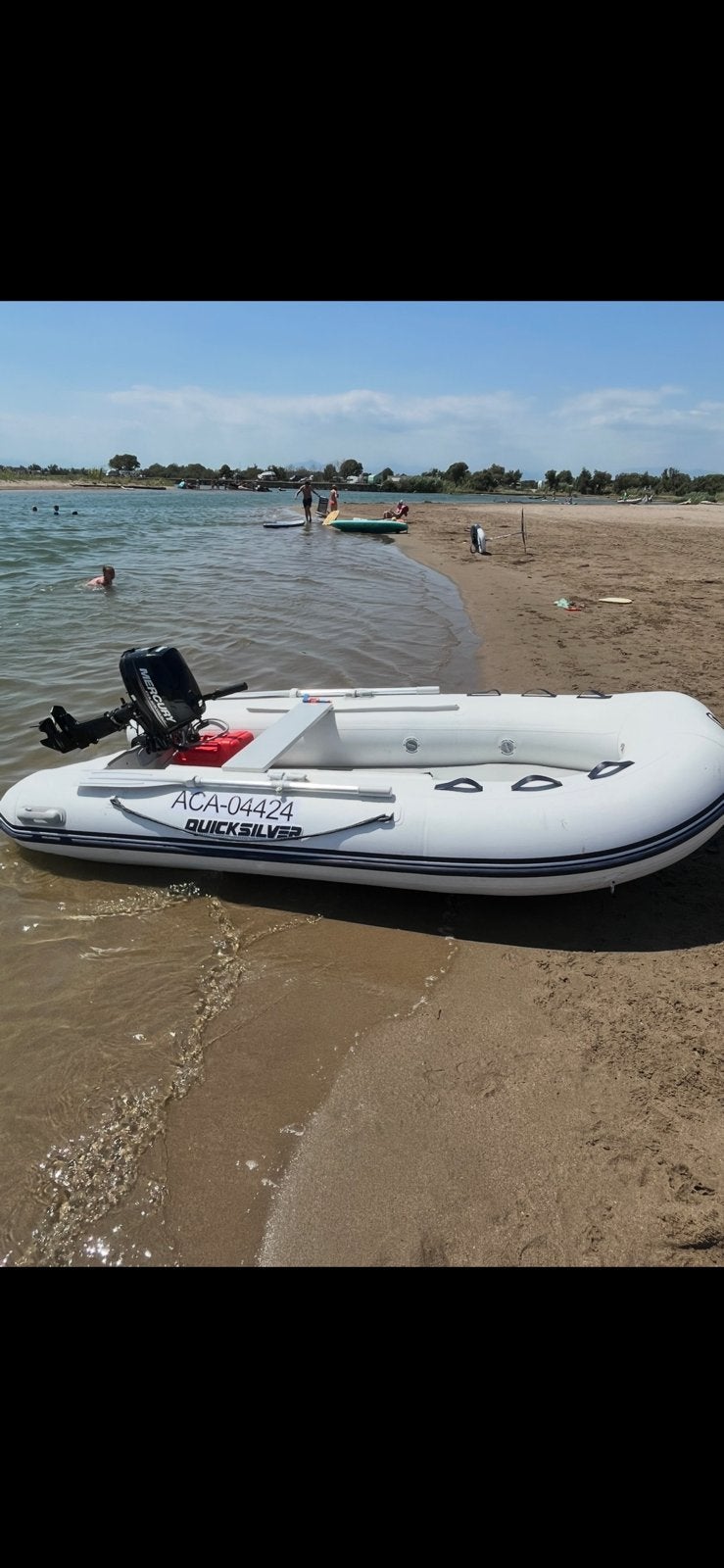 Zodiac met 6 pk motor, Watersport en Boten, Ophalen, Zo goed als nieuw, Mercury