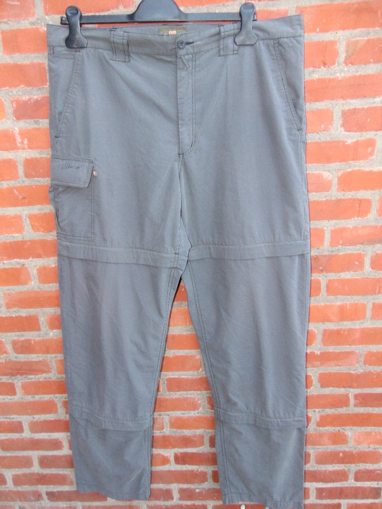 Broek met afritsbare pijpen in goede staat, Ophalen of Verzenden, Gedragen, Maat 52/54 (L), Grijs