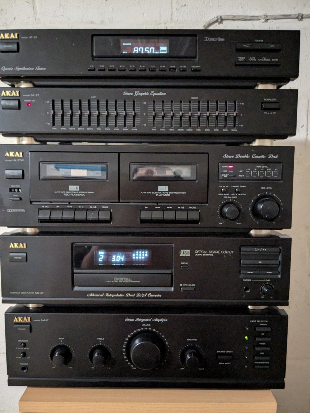 Vintage stereo set Akai, Enlèvement, Akai