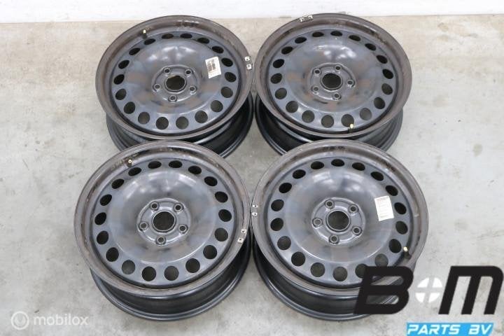 Org 17 inch stalen velgen VW Tiguan 3 / Passat B8 5QF601027J, Gebruikt, Velg(en), 17 inch, Personenwagen
