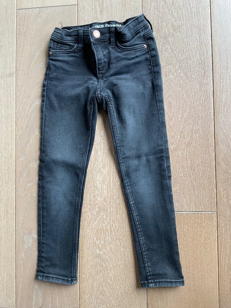 Broek skinny zwart maat 110, Kinderen en Baby's, Kinderkleding | Maat 110, Ophalen of Verzenden, Zo goed als nieuw, Meisje, Broek