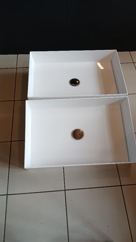 2 X lavabo / wastafel design Inda Zefiro (Italy), Doe-het-zelf en Bouw, Sanitair, Ophalen, Zo goed als nieuw, Wastafel