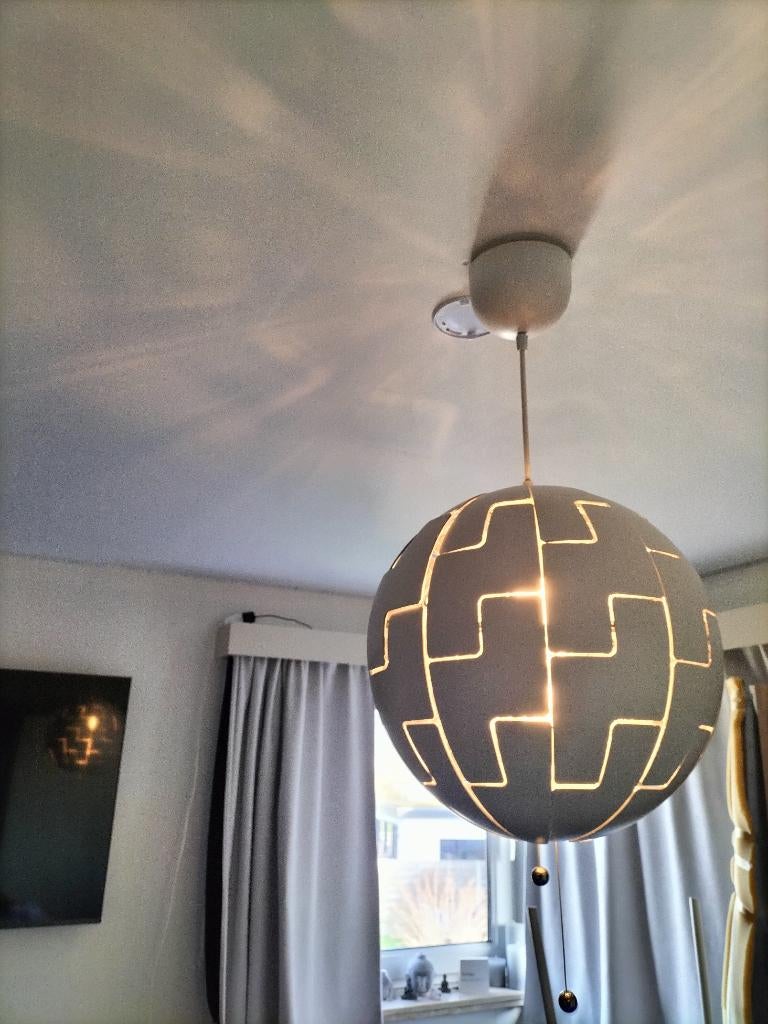 Luster, Huis en Inrichting, Lampen | Kroonluchters, Ophalen, Zo goed als nieuw, Kunststof