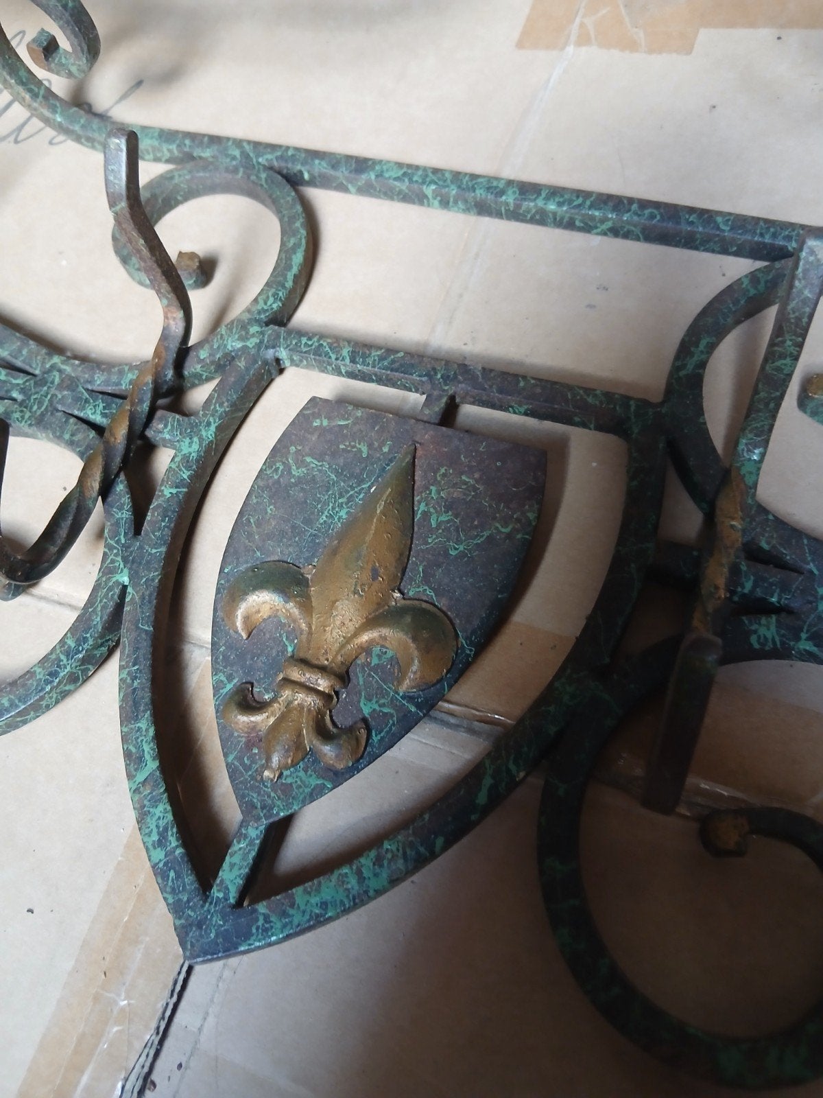 smeedijzeren wandkapstok vintage, Antiek en Kunst, Curiosa en Brocante, Ophalen