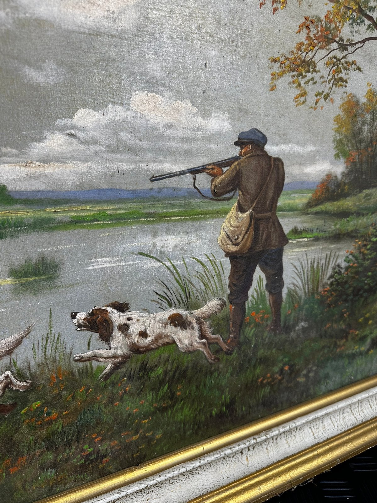 Schilderij jacht honden, Antiek en Kunst, Ophalen