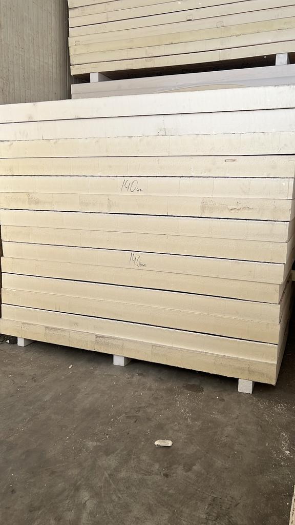 Isolatieplaten pir aluminium 140mm Betreft B/C keus, Doe-het-zelf en Bouw, Dakisolatie, Nieuw, Ophalen of Verzenden, Hardschuim (Pir)
