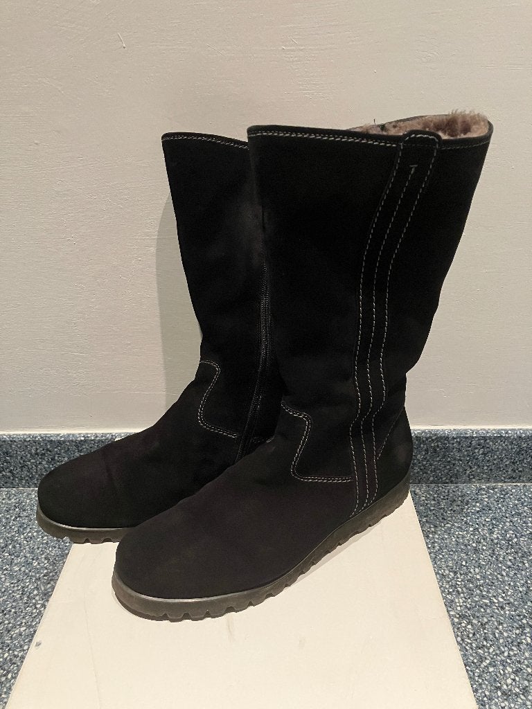 Nubuk laarzen met warme voering Hassia maat 41, Hassia, Enlèvement ou Envoi, Comme neuf, Bottes hautes