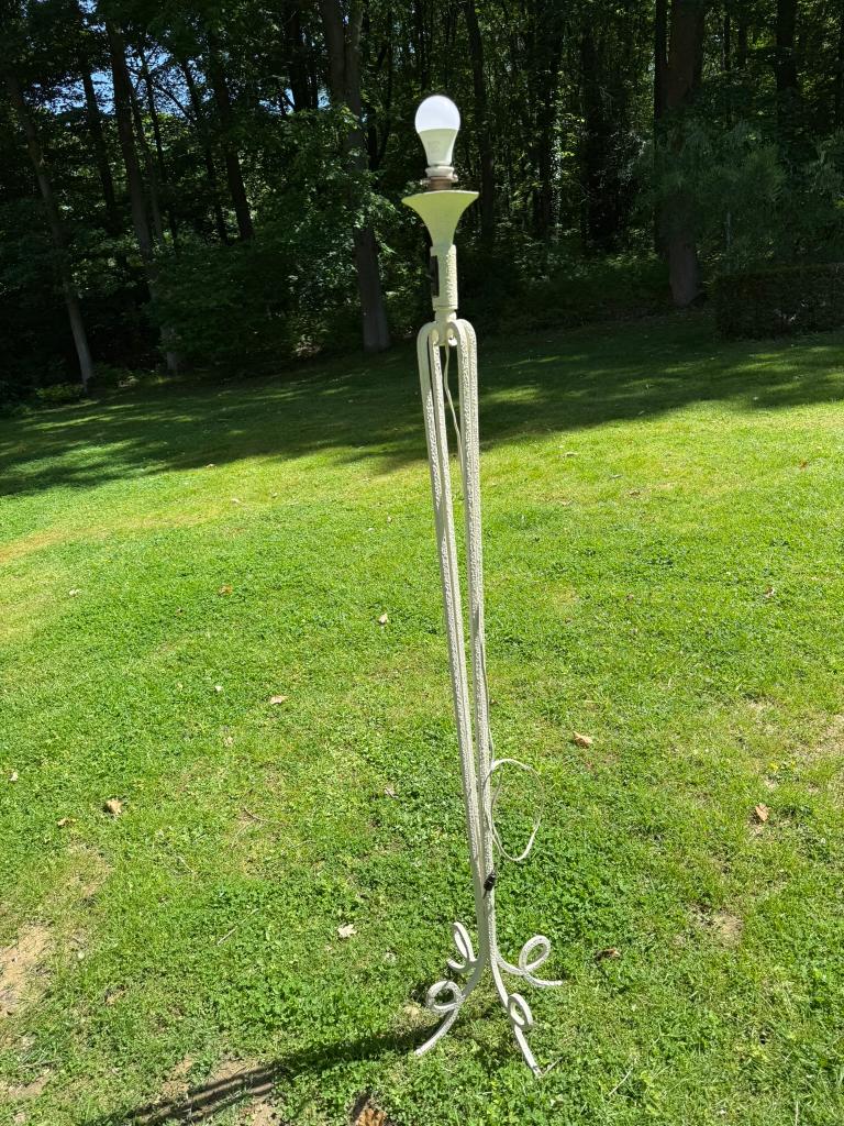 Authentieke vintage staande lamp ca. 1940, Huis en Inrichting, Lampen | Vloerlampen, Gebruikt, 150 tot 200 cm, Metaal, Ophalen