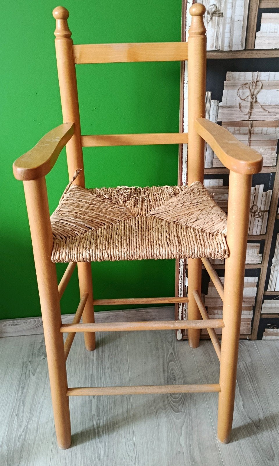 Chaise haute en osier, Enlèvement, Utilisé, Chaise(s)