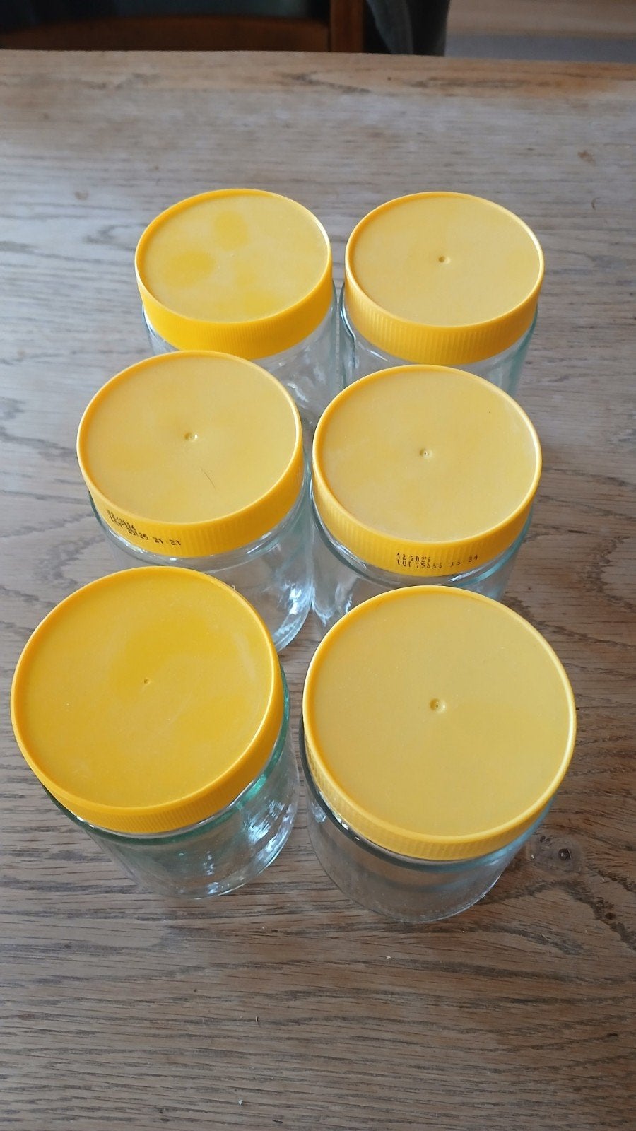 6 bewaar/glazen potten, Ophalen