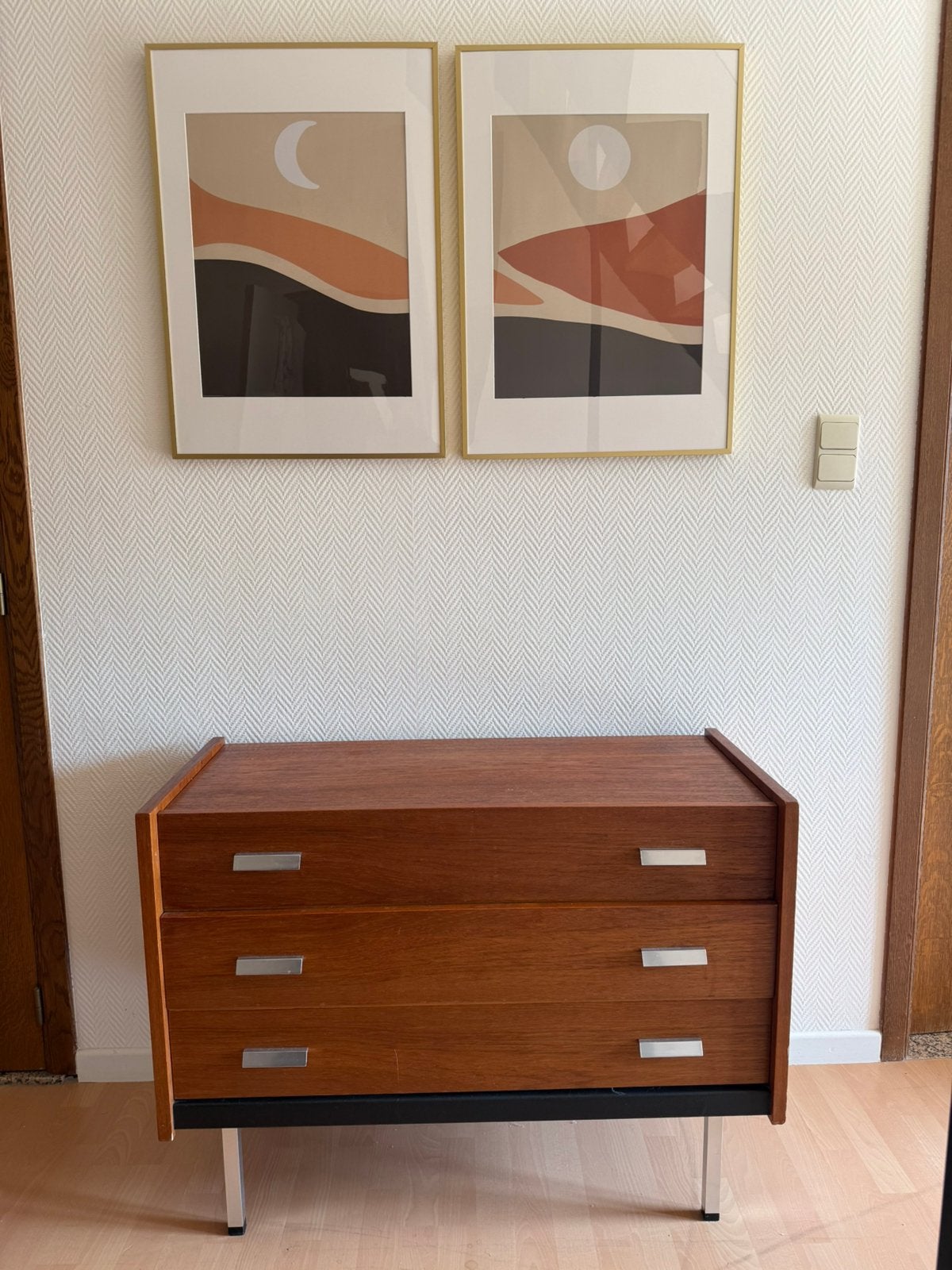 Vintage Retro kastje ladekast commode make-up-kast, Ophalen, Gebruikt