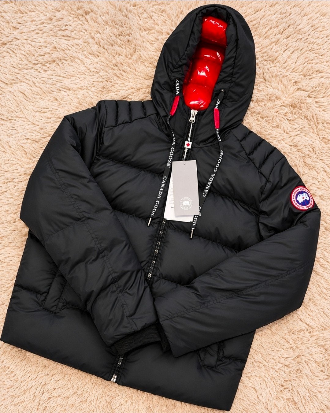 jas met kap maat XL, Zwart, Maat 56/58 (XL), Nieuw, Canada goose