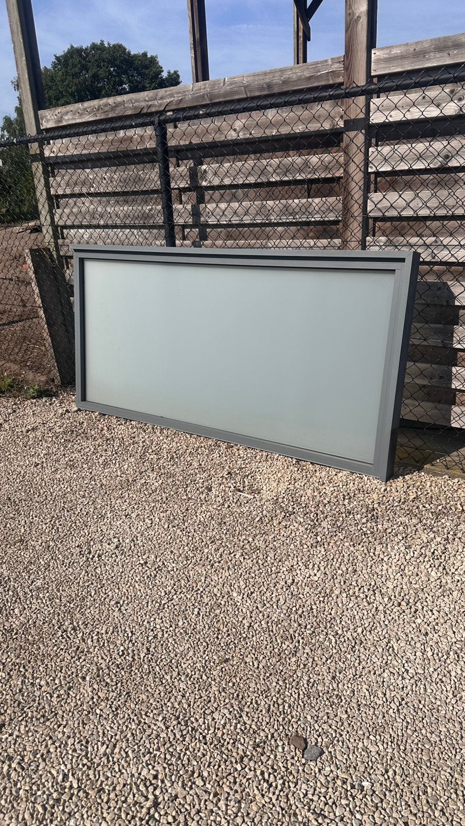 Glazenwand voor terras, Tuin en Terras, Overkappingen, Ophalen, Zo goed als nieuw, Overige typen